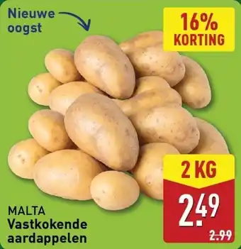 ALDI MALTA Vastkokende aardappelen aanbieding