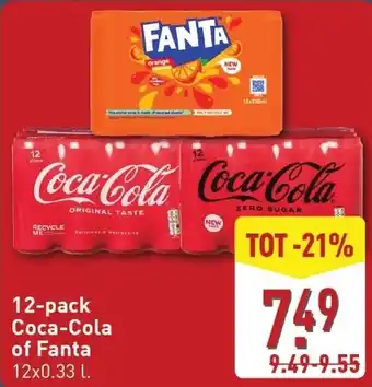 ALDI 12-pack Coca-Cola of Fanta aanbieding
