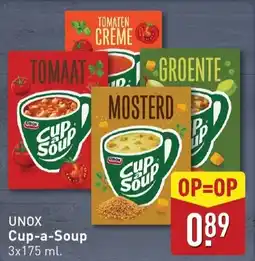 ALDI UNOX Cup-a-Soup aanbieding