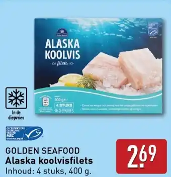 ALDI GOLDEN SEAFOOD Alaska koolvisfilets aanbieding