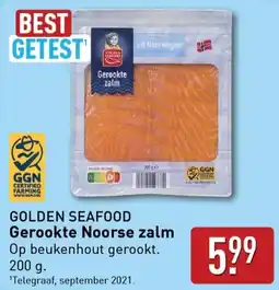 ALDI GOLDEN SEAFOOD Gerookte Noorse zalm aanbieding