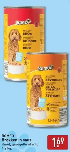 ALDI Romeo Brokken in saus aanbieding