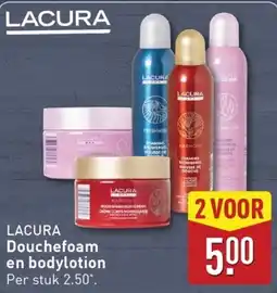 ALDI LACURA Douchefoam en bodylotion aanbieding