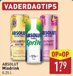 ALDI ABSOLUT Mixdrink aanbieding