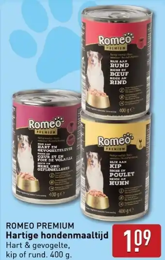 ALDI ROMEO PREMIUM Hartige hondenmaaltijd aanbieding