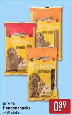 ALDI Romeo Hondensnacks aanbieding