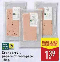 ALDI Cranberry, peper of roompaté aanbieding