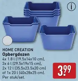 ALDI HOME CREATION Opbergdozen aanbieding