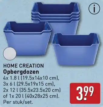ALDI HOME CREATION Opbergdozen aanbieding