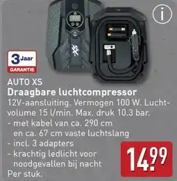 ALDI AUTO XS Draagbare luchtcompressor aanbieding
