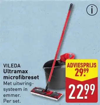 ALDI VILEDA Ultramax microfibreset aanbieding