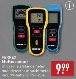 ALDI FERREX Multiscanner aanbieding