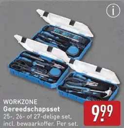 ALDI WORKZONE Gereedschapsset aanbieding