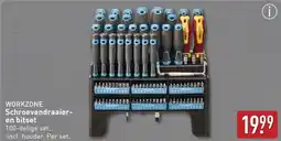 ALDI WORKZONE Schroevendraaier en bitset aanbieding