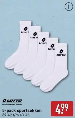 ALDI 5-pack sportsokken aanbieding