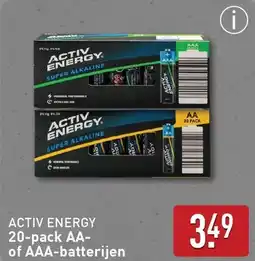ALDI ACTIV ENERGY 20-pack AA- of AAA-batterijen aanbieding
