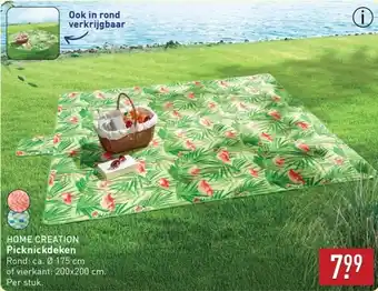 ALDI HOME CREATION Picknickdeken aanbieding