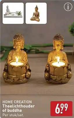 ALDI HOME CREATION Theelichthouder of buddha aanbieding