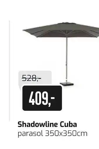 Kees Smit Shadowline Cuba Parasol 350x350cm aanbieding