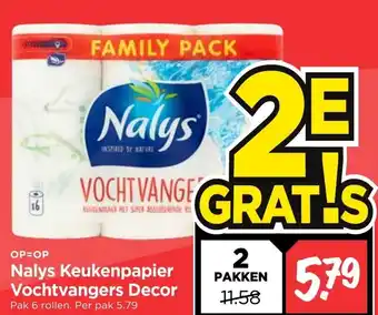 Vomar Voordeelmarkt Nalys keukenpapier vochtvangers decor aanbieding