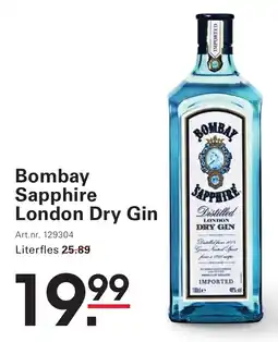 Sligro Bombay Sapphire London Dry Gin aanbieding