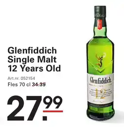 Sligro Glenfiddich Single Malt 12 Years Old aanbieding