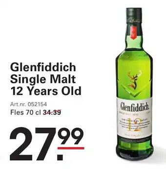 Sligro Glenfiddich Single Malt 12 Years Old aanbieding