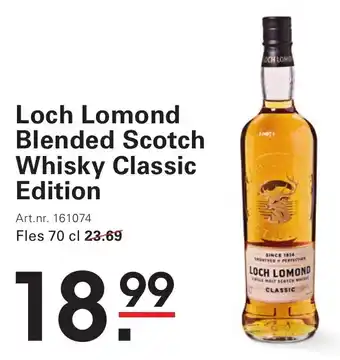 Sligro Loch Lomond Blended Scotch Whisky Classic Edition aanbieding