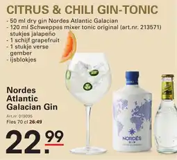 Sligro Nordes Atlantic Galacian Gin aanbieding