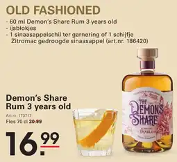 Sligro Demon's Share Rum 3 years old aanbieding