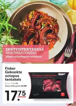 Sligro Fisker Gekookte octopus tentakels aanbieding