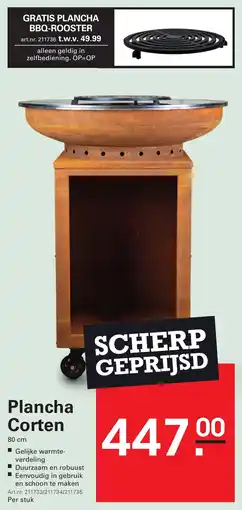 Sligro Plancha Corten aanbieding