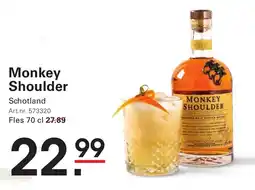 Sligro Monkey Shoulder aanbieding