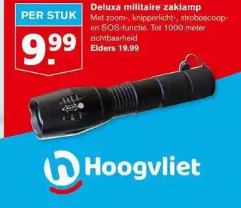 Hoogvliet Deluxa Militaire Zaklamp aanbieding