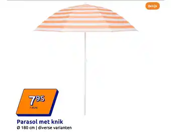 Action Parasol met knik aanbieding