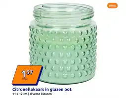 Action Citronellakaars in glazen pot aanbieding