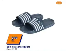 Action Bad en saunaslippers aanbieding
