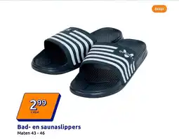 Action Bad en saunaslippers aanbieding