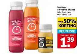 Hoogvliet Innocent smoothie of shot aanbieding