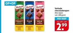 Hoogvliet Verkade chocoladerepen aanbieding