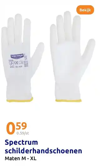 Action Spectrum schilderhandschoenen aanbieding
