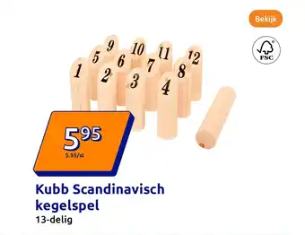Action Kubb Scandinavisch kegelspel aanbieding