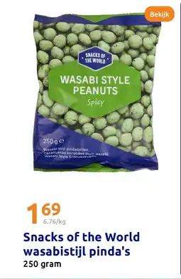Action Snacks of the World wasabistijl pinda's aanbieding