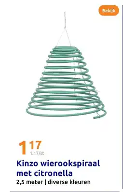 Action Kinzo wierookspiraal met citronella aanbieding