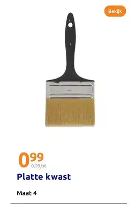 Action Platte kwast aanbieding