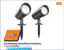 Action Eurodomest draadloze tuinspots aanbieding