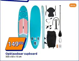 Action Opblaasbaar supboard aanbieding
