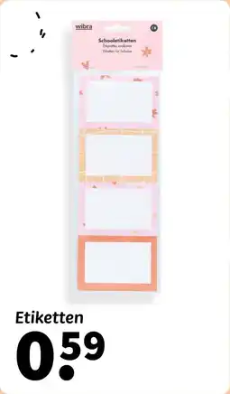 Wibra Etiketten aanbieding