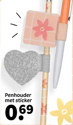 Wibra Penhouder met sticker aanbieding