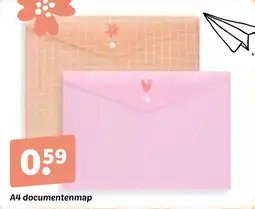 Wibra A4 documentenmap aanbieding
